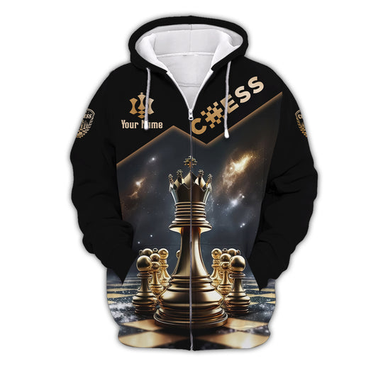 Unisex Shirt, Custom Name Chess T-Shirt, Chess Game King Shirt