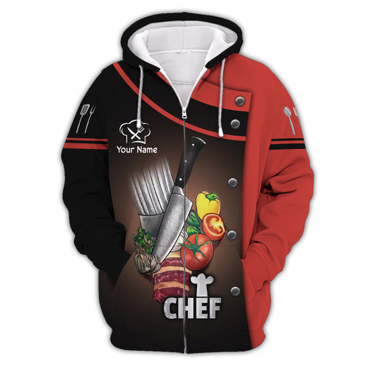 Unisex Shirt, Custom Name Shirt for Chef, Shirt for Chefs, Chef Apparel, Chef T-shirt