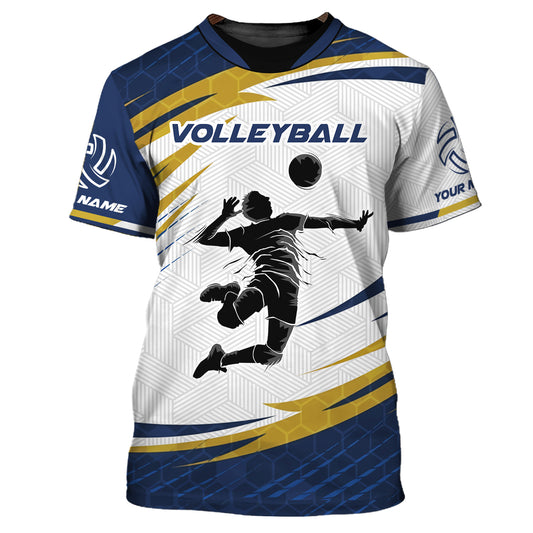 Man Shirt, Custom Name Volleyball T-shirt, Volleyball Shirt, Gift for Volleyball Player