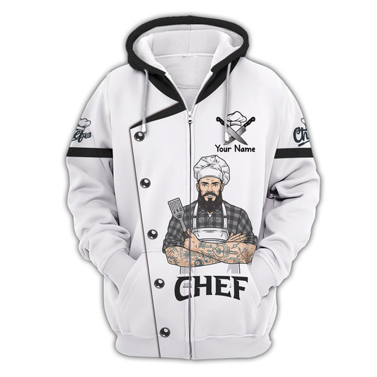 Man Shirt, Custom Name Chef Shirt, Chef T-shirt, Chef Apparel