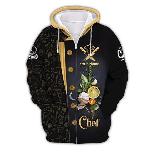 Unisex Shirt, Custom Name Shirt for Chef, Chef Hoodie, Chef Apparel