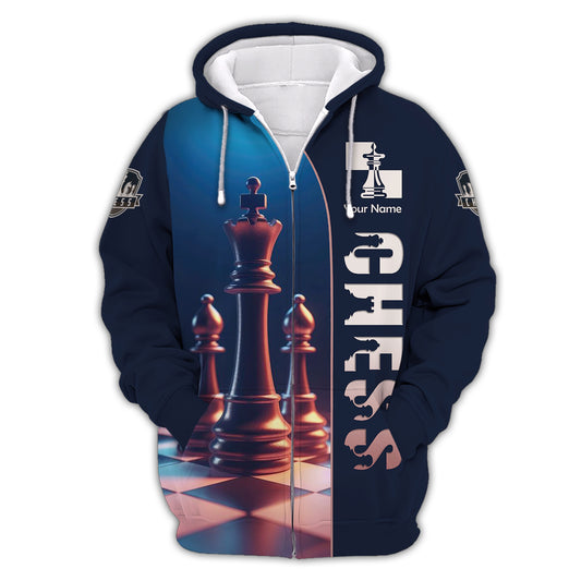 Unisex Shirt, Custom Name Chess T-Shirt, Chess Player Club, Checkmate Polo Shirt