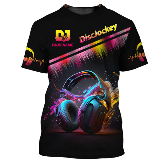Unisex Shirt, Custom Name Disc Jockey T-Shirt, Music Lover Shirt, DJ Shirt, Gift For DJ