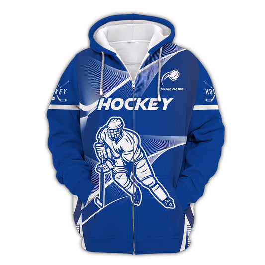 Man Shirt, Custom Name Ice Hockey T-Shirt, Ice Hockey, Gift for Ice Hockey Player