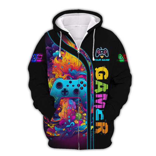 Unisex Shirt, Custom Name Shirt for Game Lover, Gamer T-shirt, Gift for Gamers