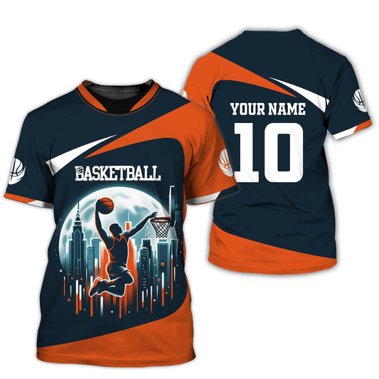Unisex Shirt, Custom Name and Number Basketball Shirt, Basketball Club Uniform, Basketball Hoodie T-Shirt