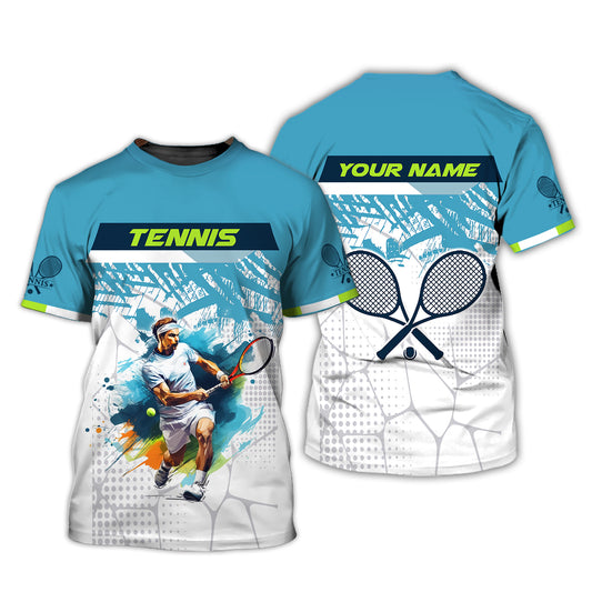 Herren-Shirt, individuelles Tennis-Shirt, Tennis-Club-Shirt, Geschenk für Tennisspieler, Tennis-Geschenke