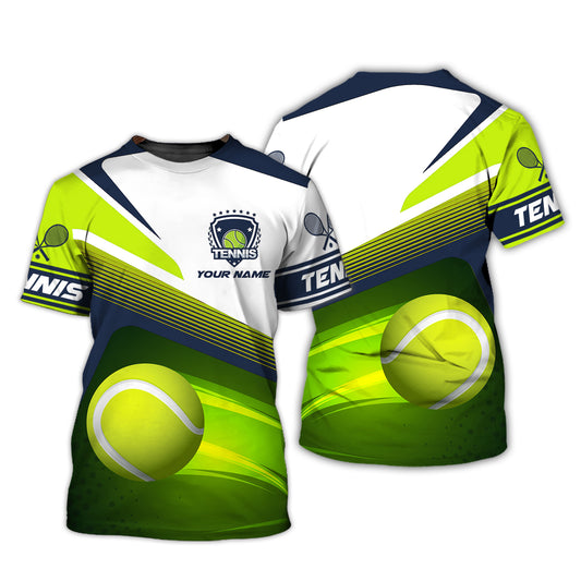 Unisex-Shirt, Tennis-T-Shirt mit individuellem Namen, Tennis-Hoodie, Tennis-Polo-Shirt, Geschenk für Tennisliebhaber