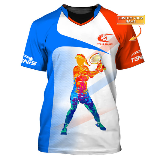 Woman Shirt, Tennis Shirt, Tennis Player Apparel, Tennis T-Shirt, Tennis Lover Gift