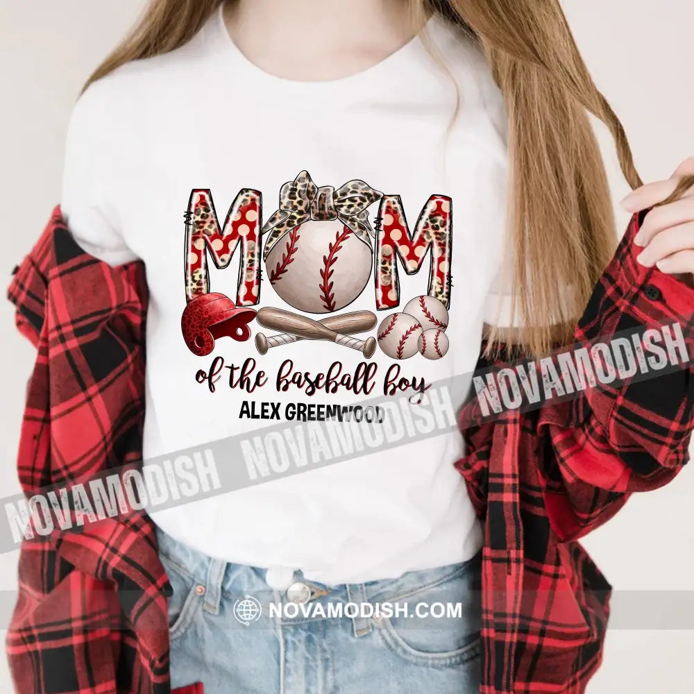 Mom Of The Baseball Boy Personalized T-Shirt Gift For Lovers Apparel