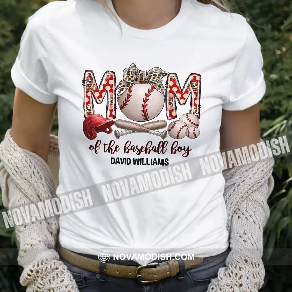 Mom Of The Baseball Boy Personalized T-Shirt Gift For Lovers Apparel