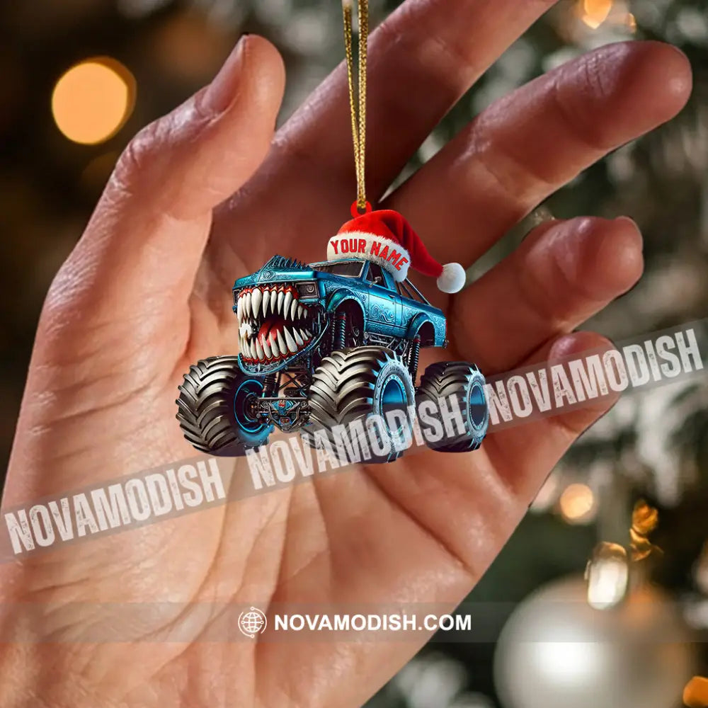 Monster Truck Home Decor Christmas Ornament Personalized