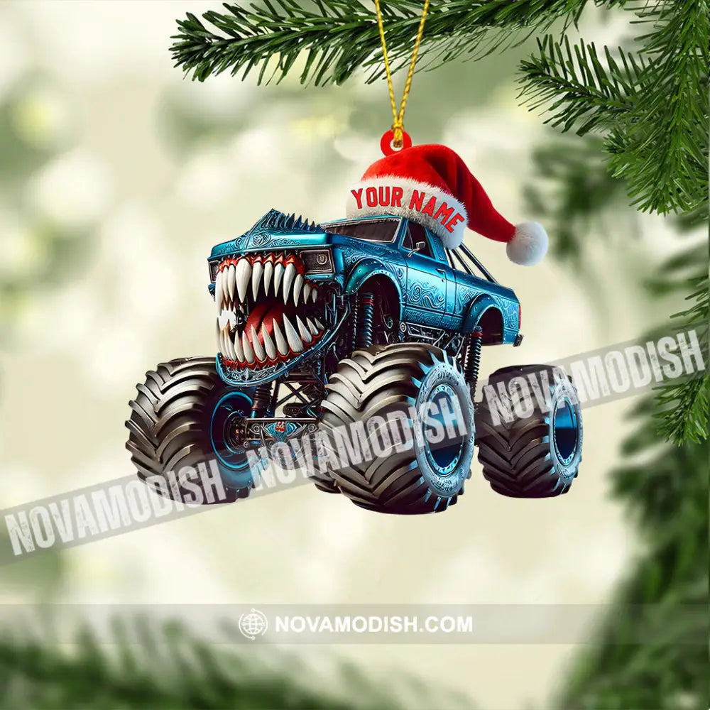 Monster Truck Home Decor Christmas Ornament Personalized