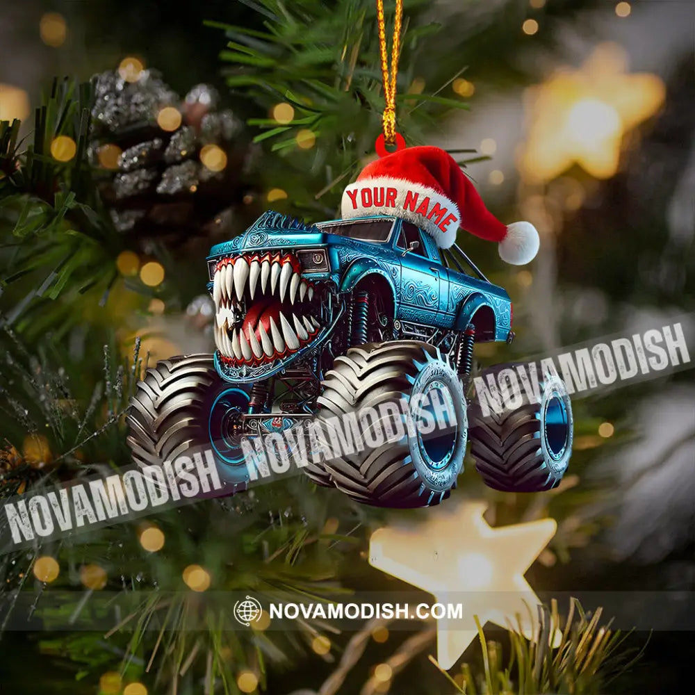 Monster Truck Home Decor Christmas Ornament Personalized