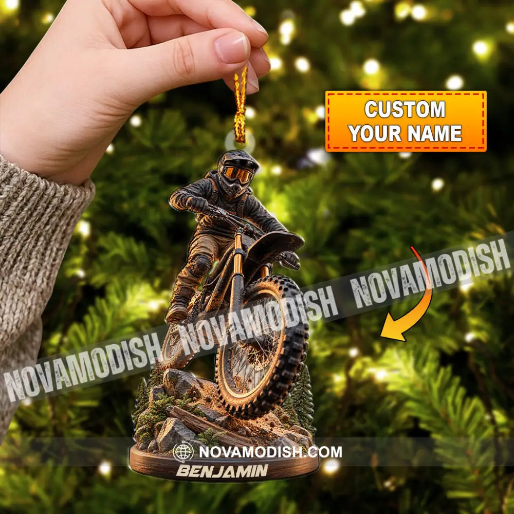 Mountain Bike Home Decor Christmas Ornament Personalized Ornament - 3.54’’ / 1 Ornament - Ornament