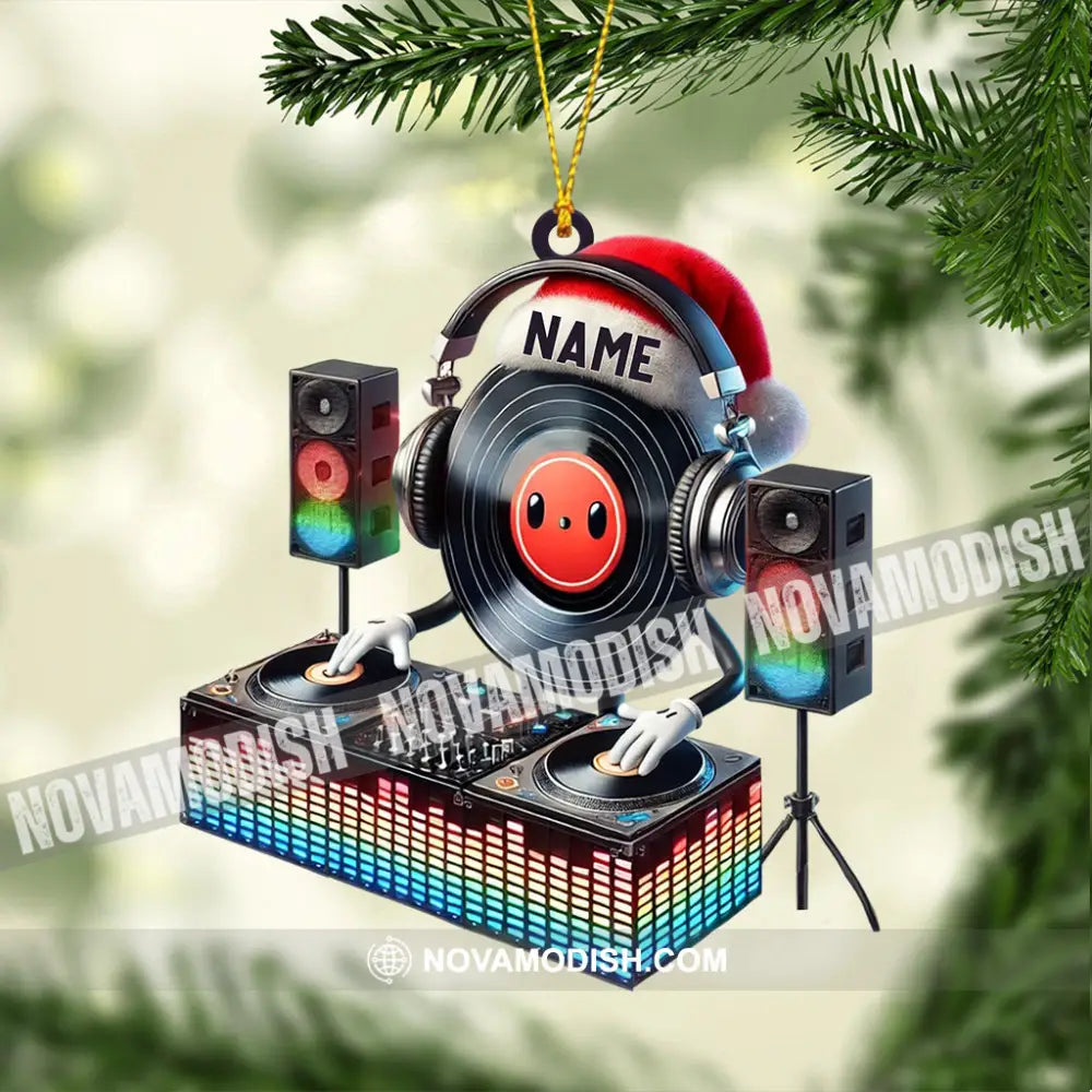 Musical Life Dj Christmas Ornament Personalized