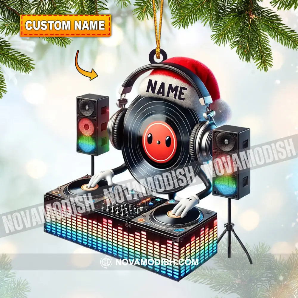 Musical Life Dj Christmas Ornament Personalized 3.54’’ / 1