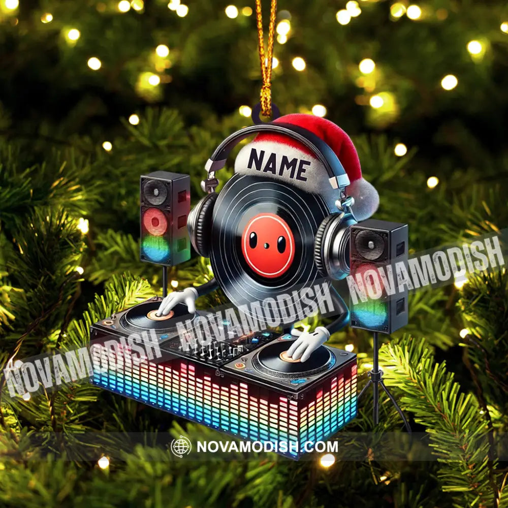 Musical Life Dj Christmas Ornament Personalized