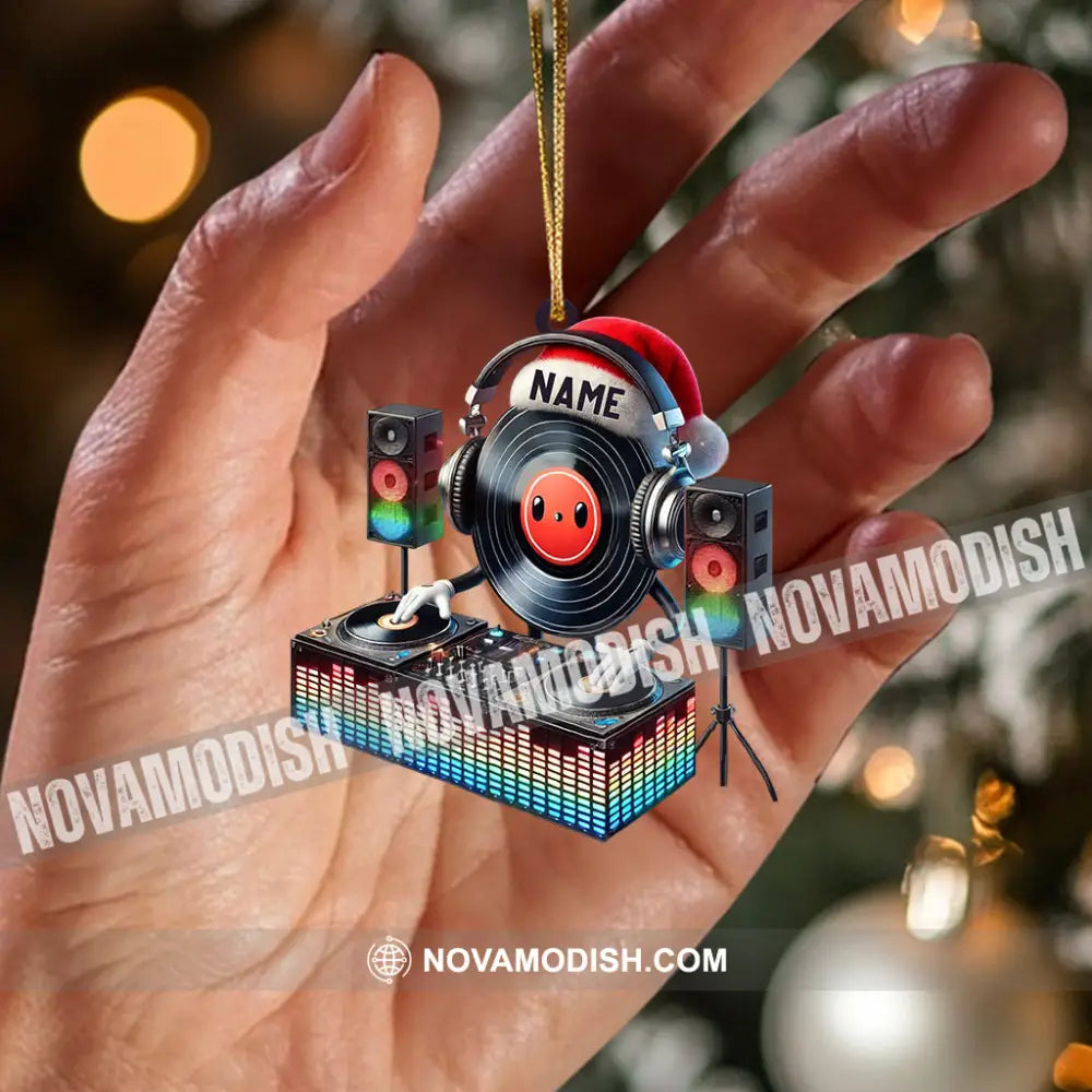 Musical Life Dj Christmas Ornament Personalized