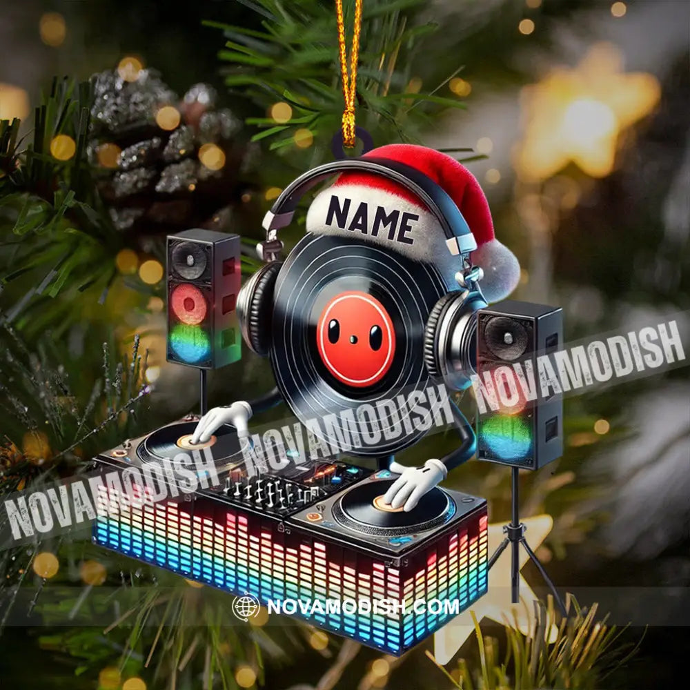 Musical Life Dj Christmas Ornament Personalized