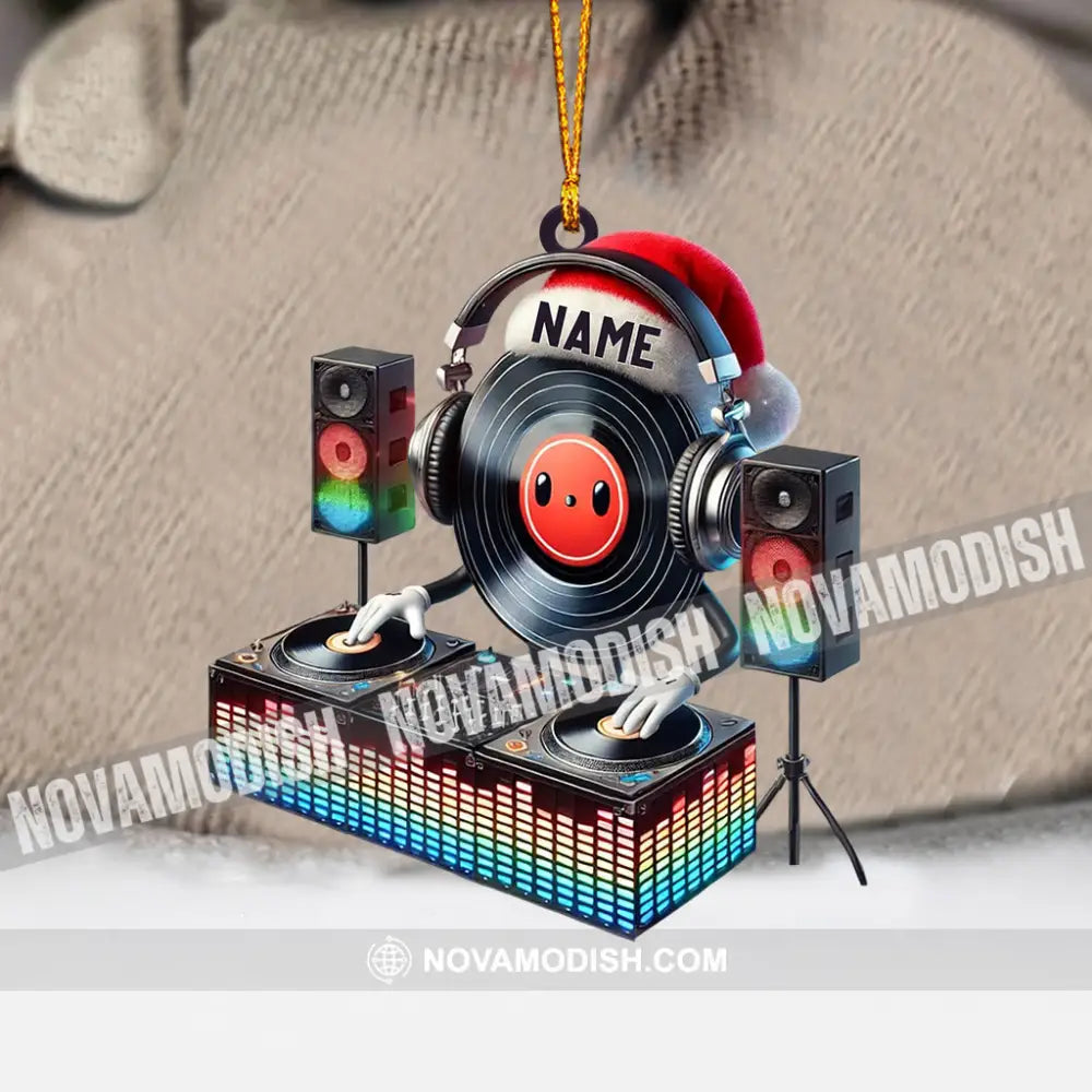 Musical Life Dj Christmas Ornament Personalized