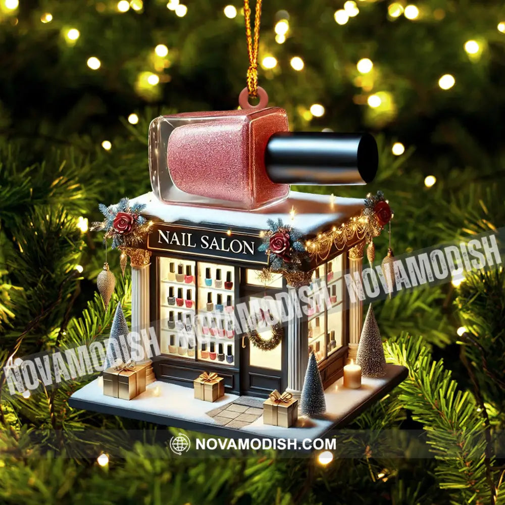 Nail Salon Christmas Ornament Personalized