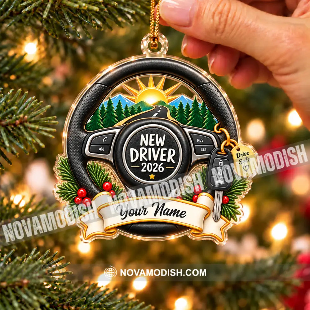 New Driver Home Decor Christmas Ornament Personalized Ornament - Ornament