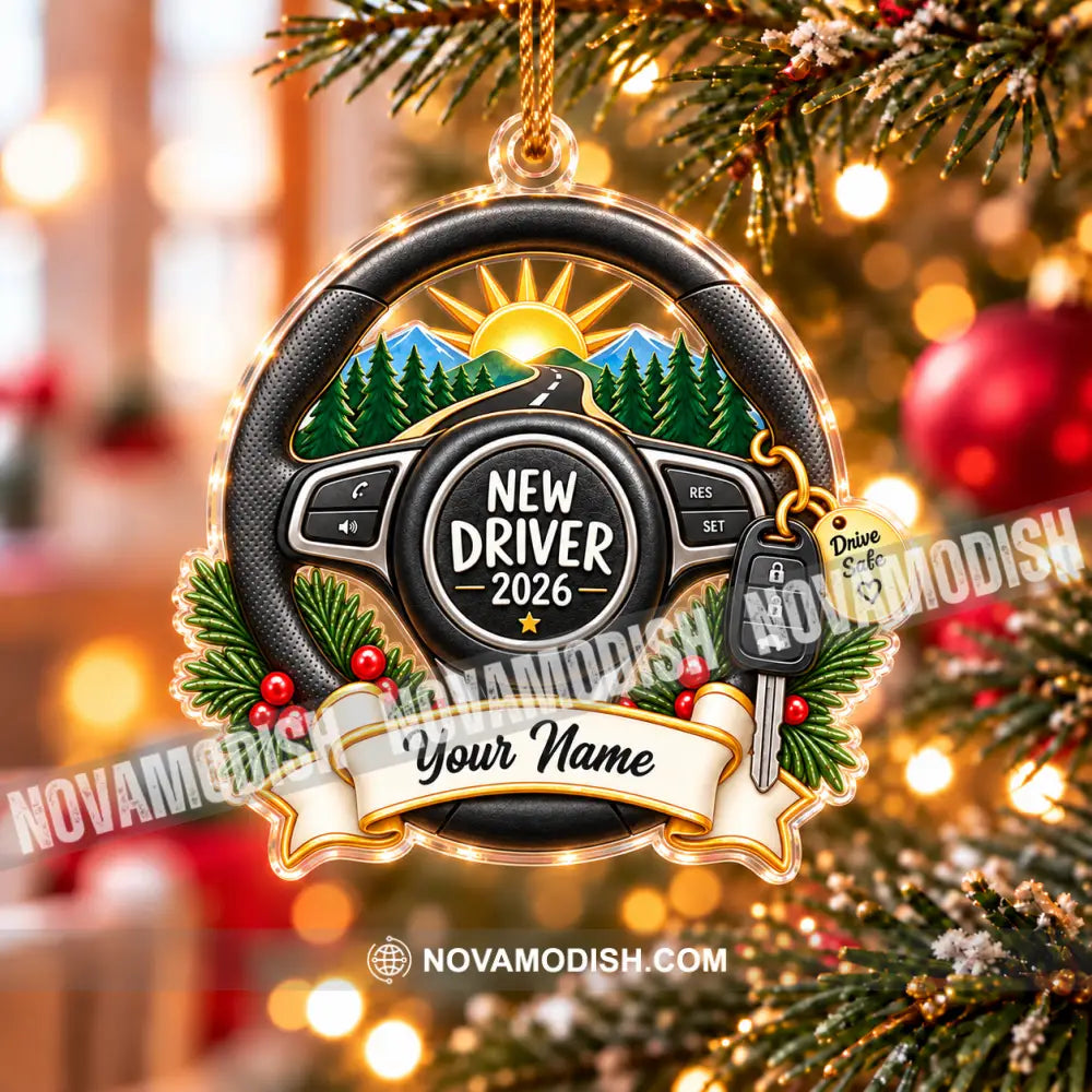 New Driver Home Decor Christmas Ornament Personalized Ornament - Ornament