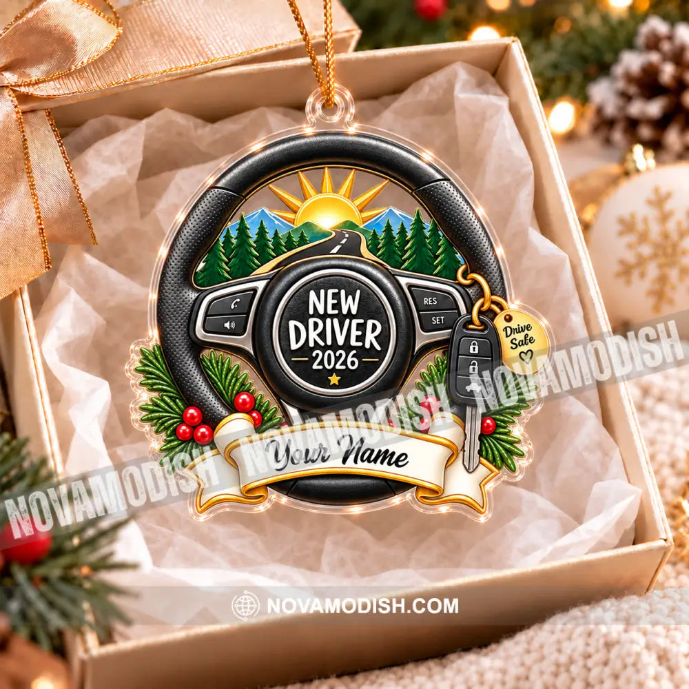 New Driver Home Decor Christmas Ornament Personalized Ornament - Ornament