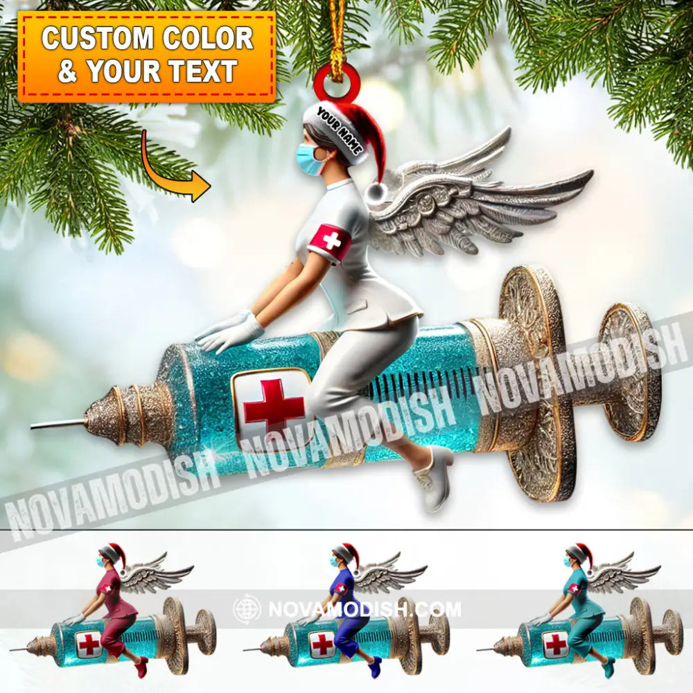 Nurse Christmas Home Decor Ornament Personalized 3.54’’ / 1