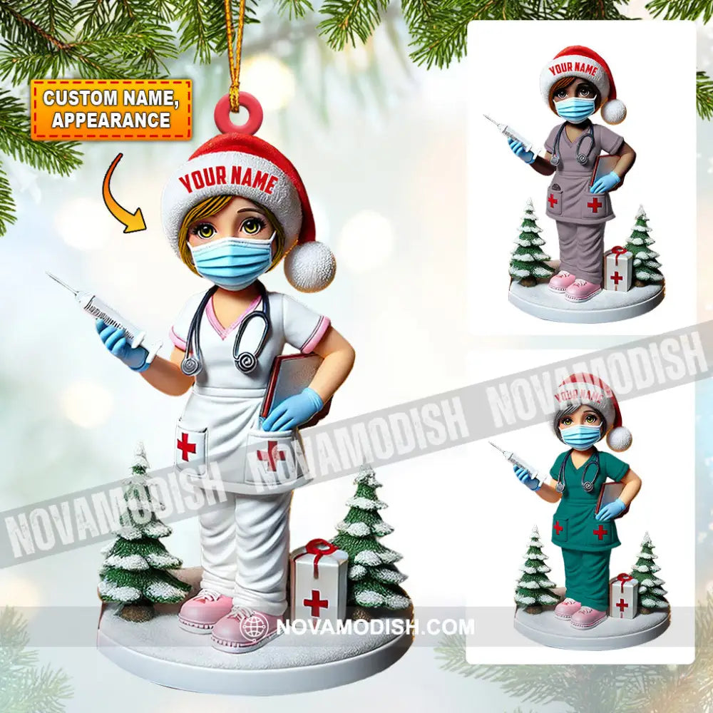 Nurse Christmas Ornament Personalized 3.54’’ / 1