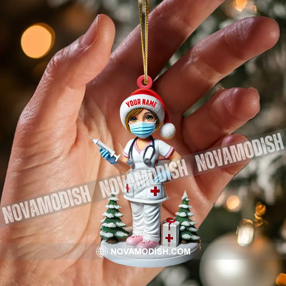 Nurse Christmas Ornament Personalized