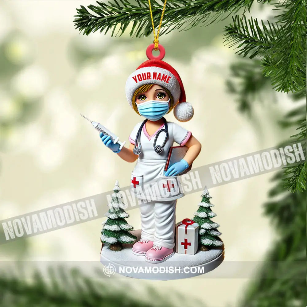 Nurse Christmas Ornament Personalized