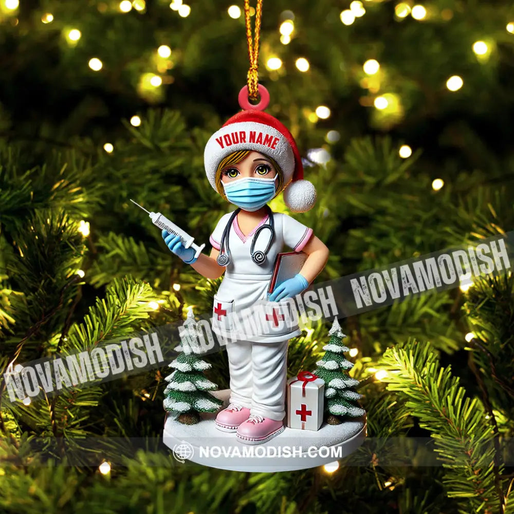 Nurse Christmas Ornament Personalized