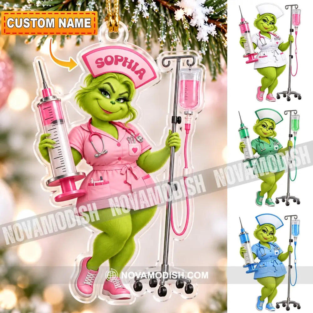 Nurse Home Decor Christmas Ornament Personalized Ornament - 3.54’’ / 1 Ornament - Ornament