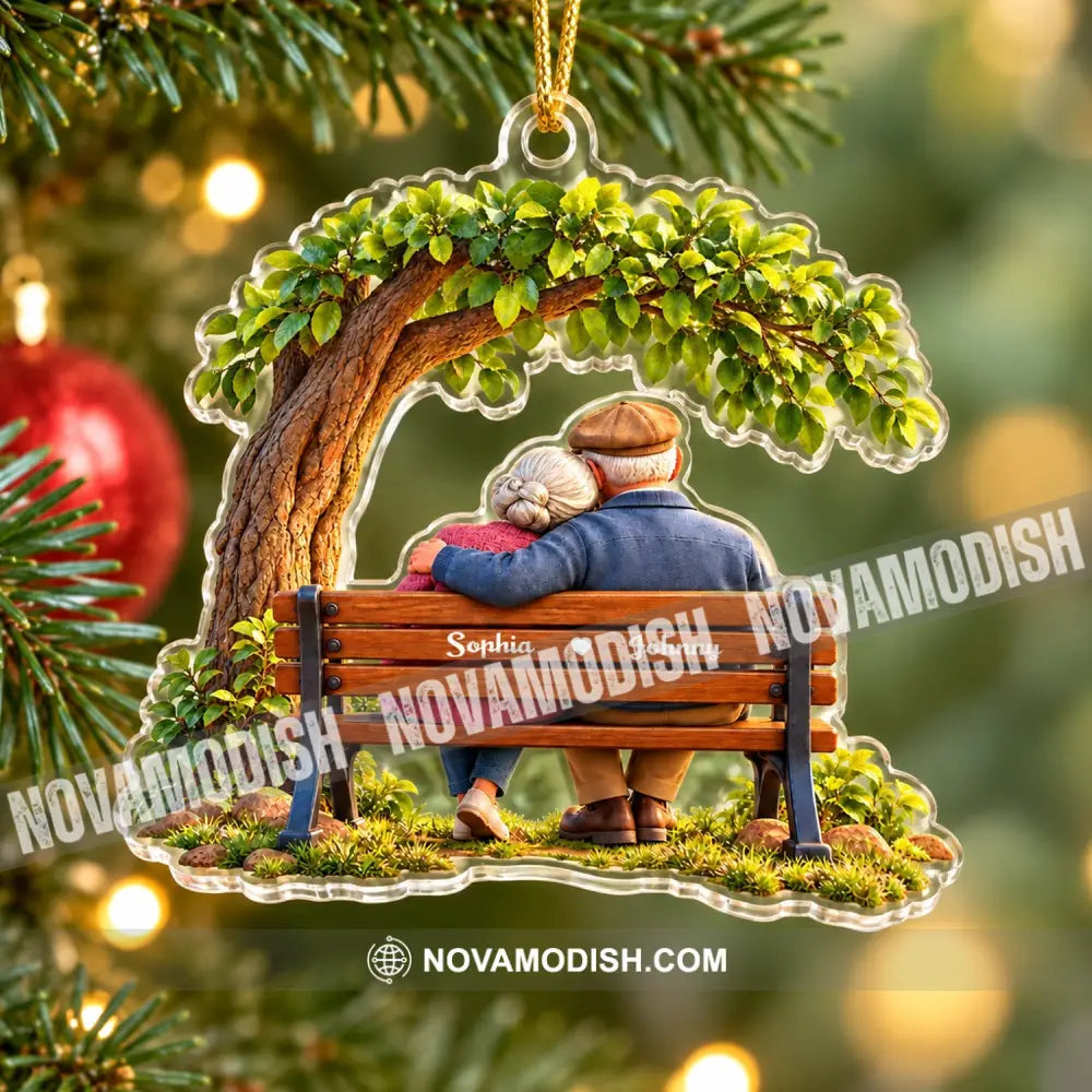 Old Couple Home Decor Christmas Ornament Personalized Ornament - Ornament