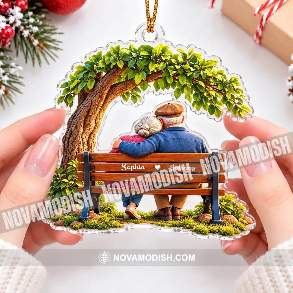 Old Couple Home Decor Christmas Ornament Personalized Ornament - Ornament