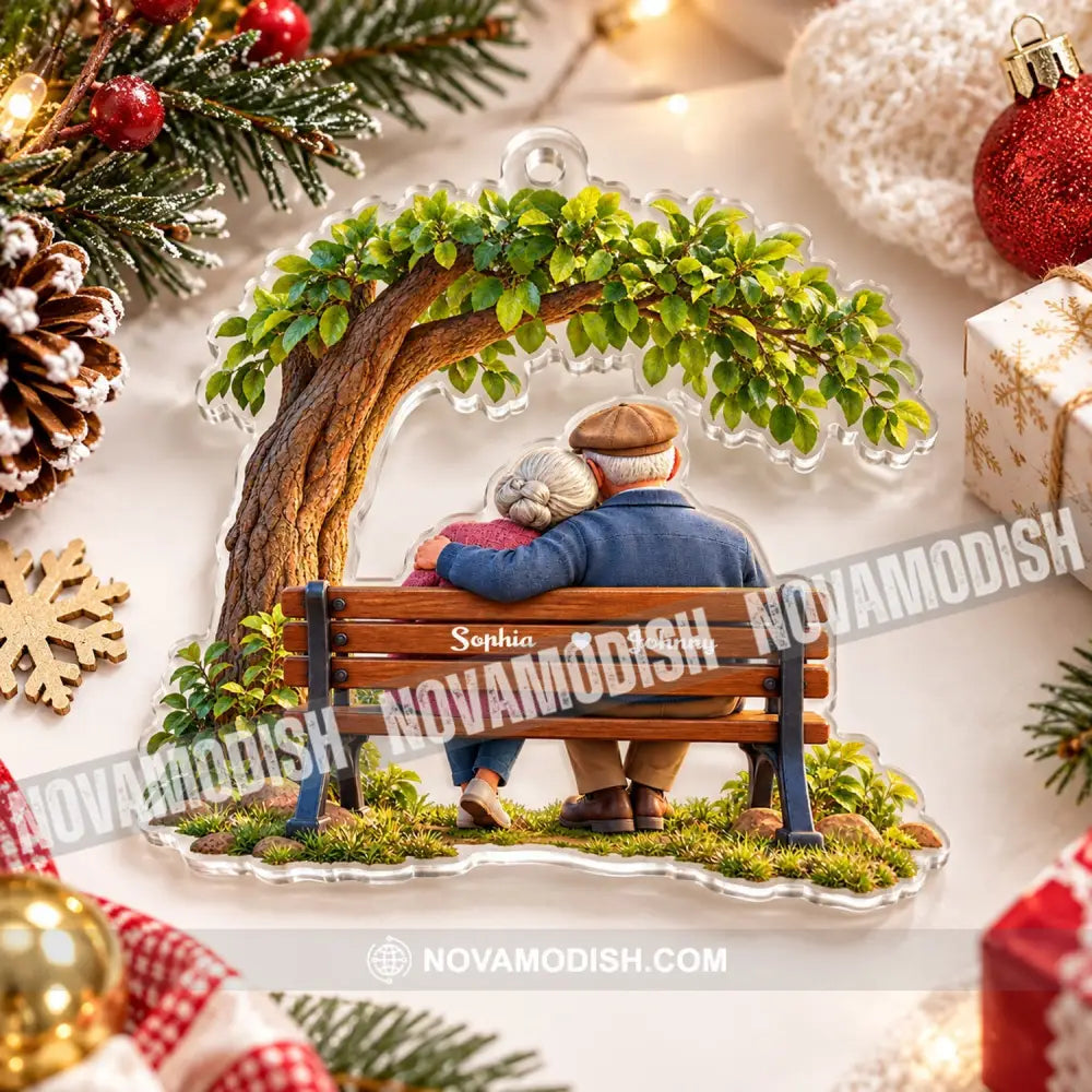 Old Couple Home Decor Christmas Ornament Personalized Ornament - Ornament