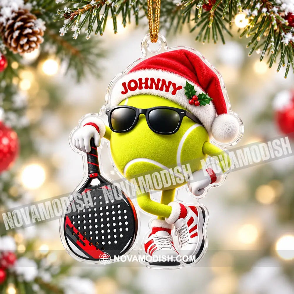 Padel Tennis Home Decor Christmas Ornament Personalized Ornament - Ornament