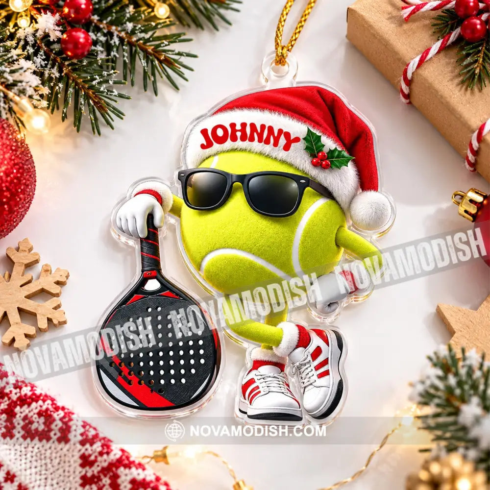 Padel Tennis Home Decor Christmas Ornament Personalized Ornament - Ornament