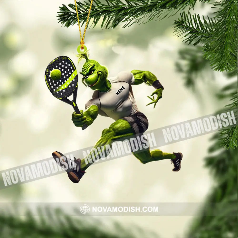 Elf Tennis Player Home Decor Christmas Ornament Personalized