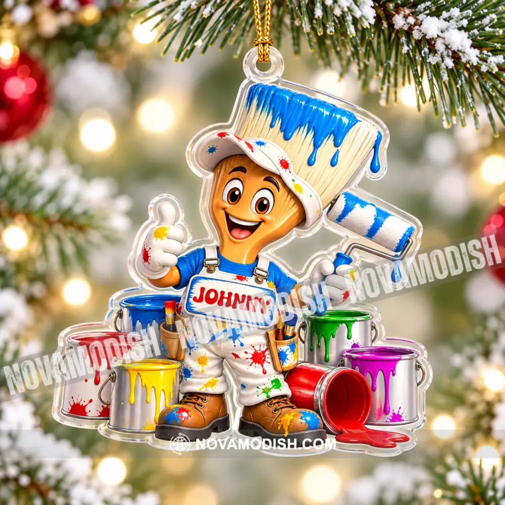 Painter Home Decor Christmas Ornament Personalized Ornament - Ornament