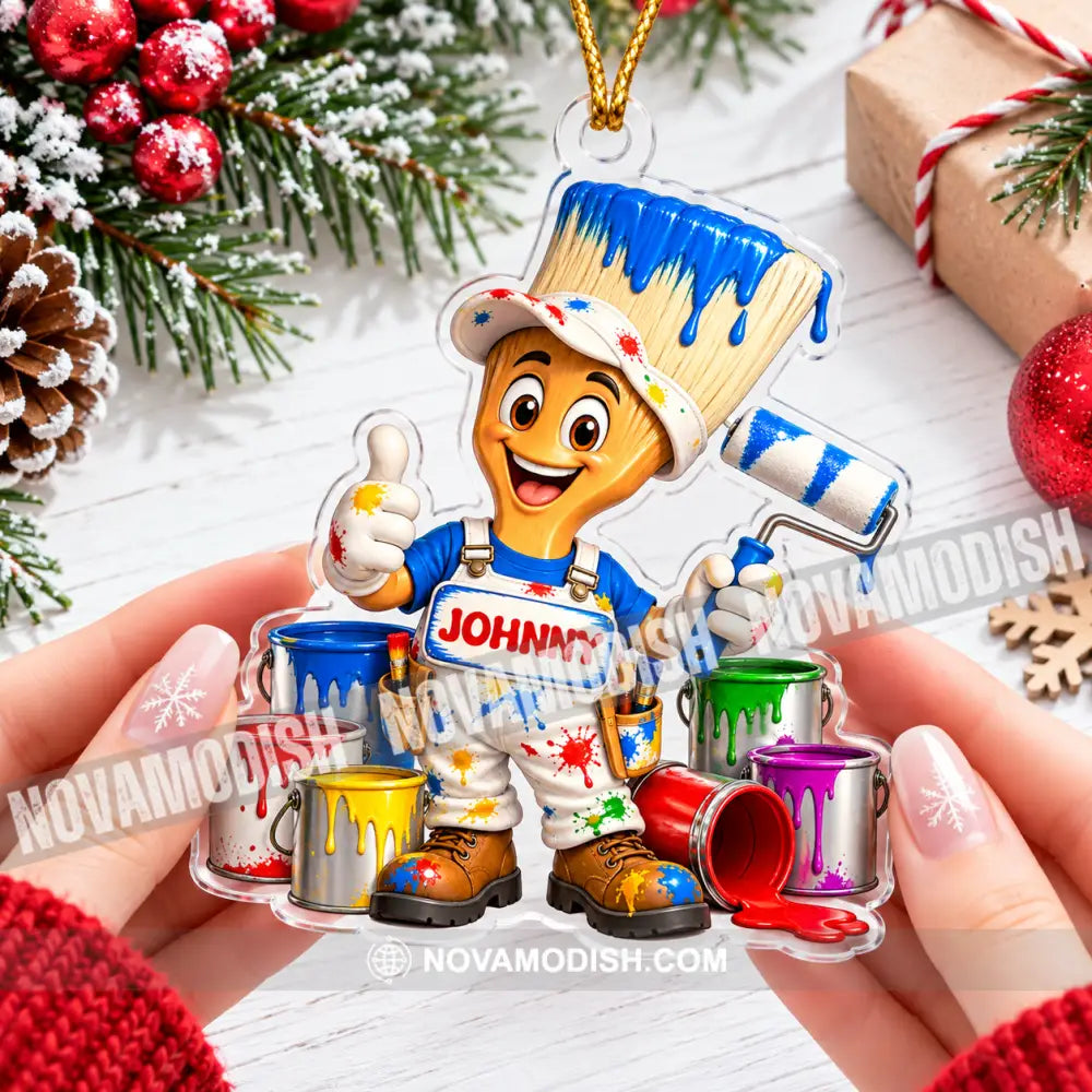 Painter Home Decor Christmas Ornament Personalized Ornament - Ornament