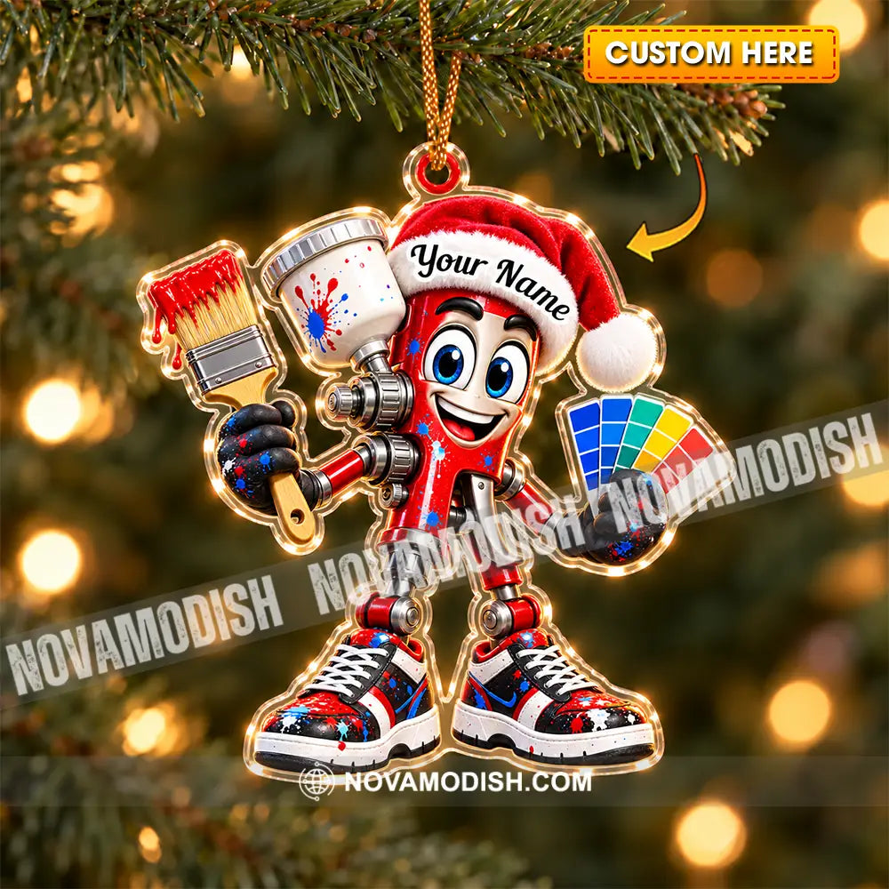 Painter Home Decor Christmas Ornament Personalized Ornament - 3.54’’ / 1 Ornament - Ornament