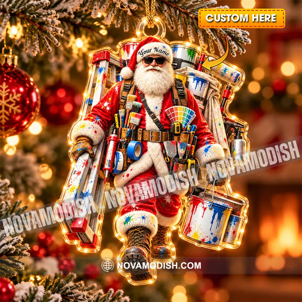 Painter Home Decor Christmas Ornament Personalized Ornament - 3.54’’ / 1 Ornament - Ornament