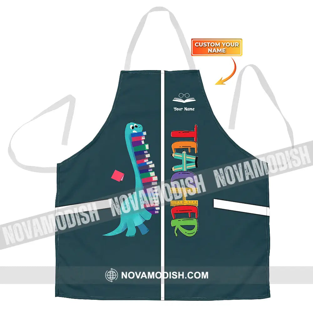 Personalized Apron Teacher Joymuu Cooking Apparel Chef