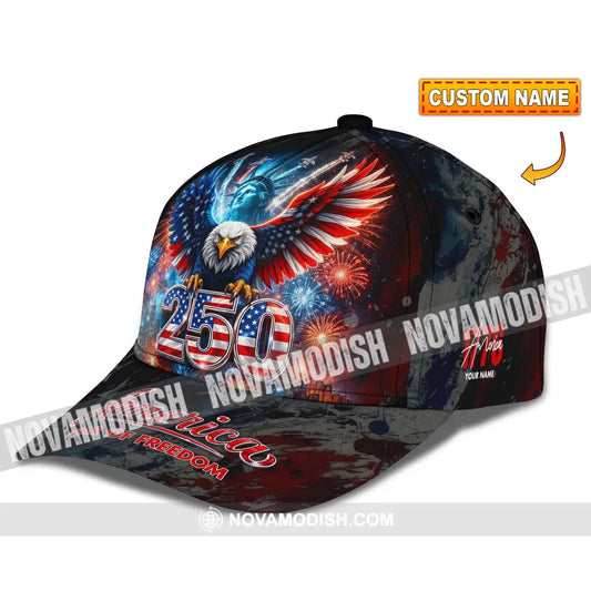 Personalized Cap Customized 250 Years America Classic Cap CLASSIC CAP / UNIVERSAL FIT Cap