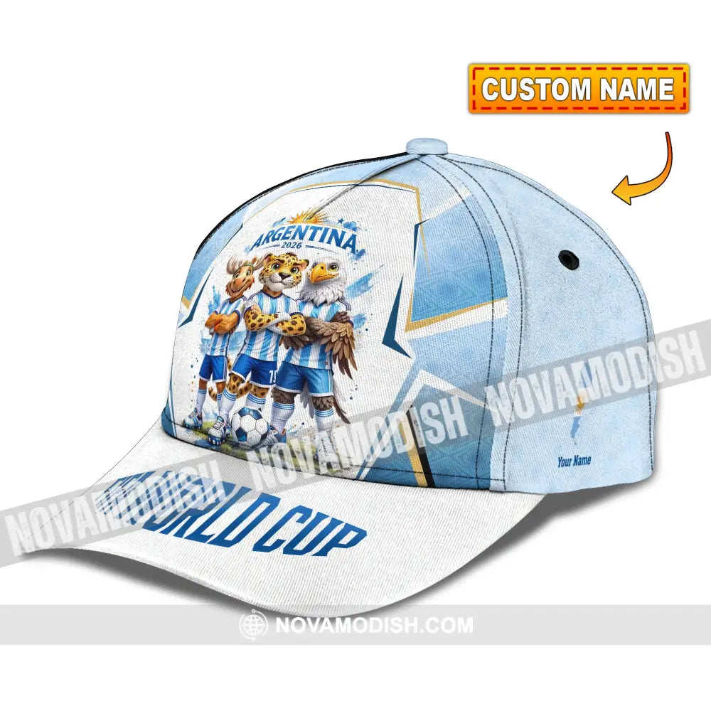 Personalized Cap Customized Argentina World Cup 2026 Classic Cap - CLASSIC CAP / UNIVERSAL FIT - Cap