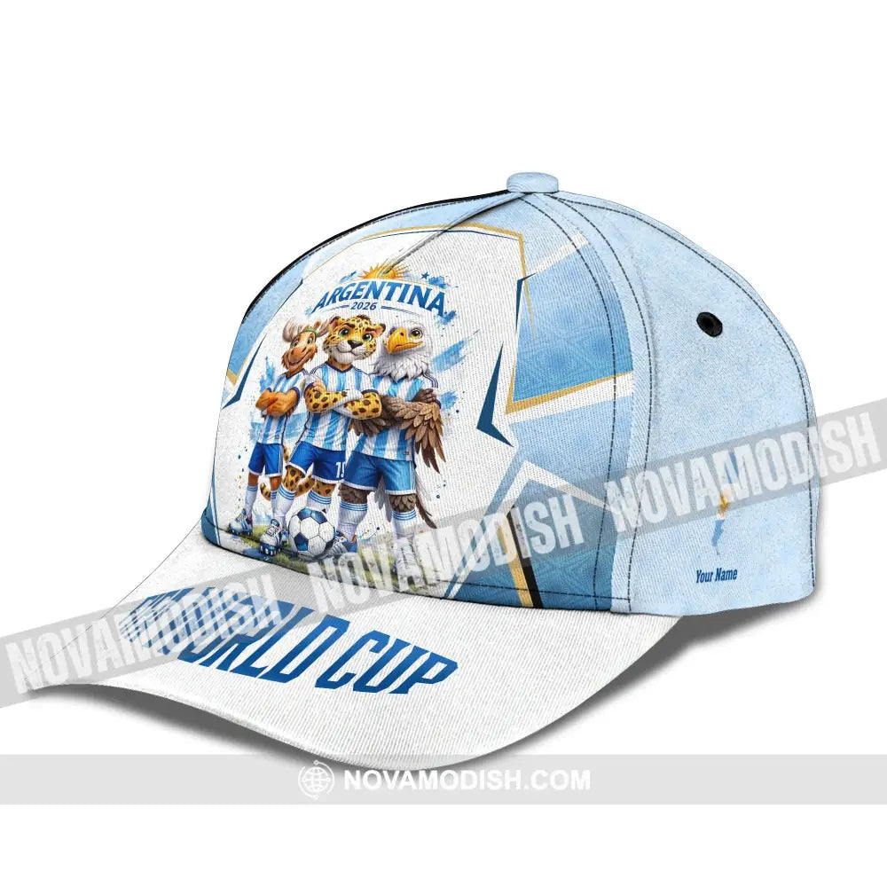 Personalized Cap Customized Argentina World Cup 2026 Classic Cap - CLASSIC CAP / UNIVERSAL FIT - Cap