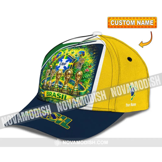 Personalized Cap Customized Brasil World Cup 2026 Classic Cap - CLASSIC CAP / UNIVERSAL FIT - Cap